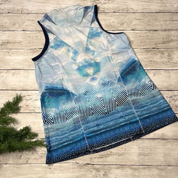 Lucky in love rash-guard in blue and white hues S - Picture 5 of 5